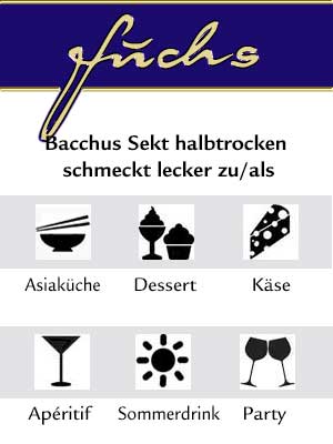 Bacchus Sekt halbtrocken – Genuss-Empfehlung Bacchus Sekt halbtrocken – Genuss-Empfehlung