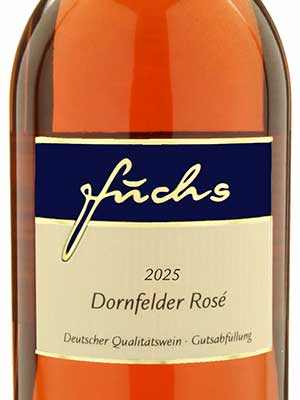 Dornfelder Rosé süß – Etikett Dornfelder Rosé süß – Etikett