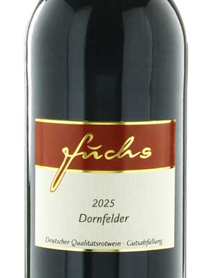 Dornfelder lieblich – Etikett Dornfelder lieblich – Etikett