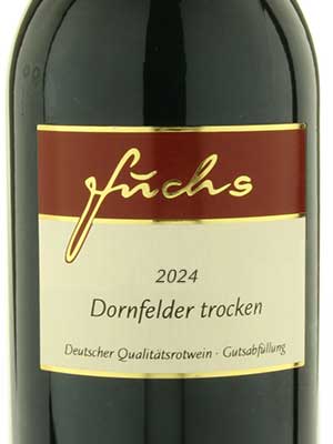 Dornfelder trocken – Etikett Dornfelder trocken – Etikett