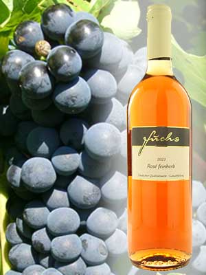 Rosé feinherb – Traube + Flasche Rosé feinherb – Traube + Flasche