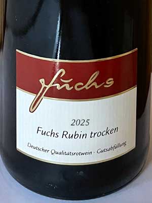 Fuchs Rubin trocken – Etikett Fuchs Rubin trocken – Etikett