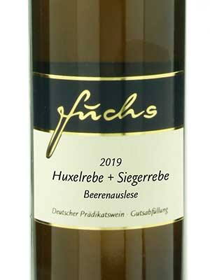 Huxel + Sieger Beerenauslese Noble Sweetness – Etikett Huxel + Sieger Beerenauslese Noble Sweetness – Etikett