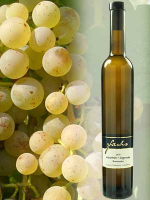 Huxel + Sieger Beerenauslese Noble Sweetness – Traube + Flasche Huxel + Sieger Beerenauslese Noble Sweetness – Traube + Flasche