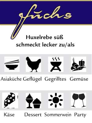 Huxelrebe «S» süß – Genuss-Empfehlung Huxelrebe «S» süß – Genuss-Empfehlung