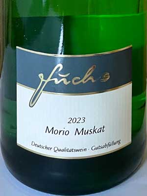 Morio-Muskat lieblich – Etikett Morio-Muskat lieblich – Etikett