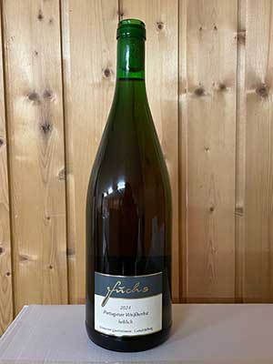 Portugieser Weißherbst lieblich – Traube + Flasche Portugieser Weißherbst lieblich – Traube + Flasche