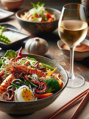 Scheurebe lieblich – zum Essen Scheurebe lieblich – zum Essen