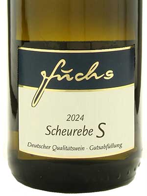 Scheurebe «S» süß – Etikett Scheurebe «S» süß – Etikett