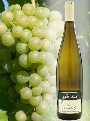 Scheurebe, ein süßer Weißwein Scheurebe, ein süßer Weißwein