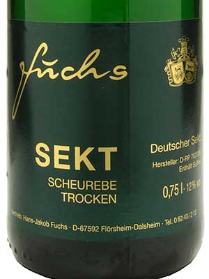 Scheurebe Sekt trocken – Etikett Scheurebe Sekt trocken – Etikett