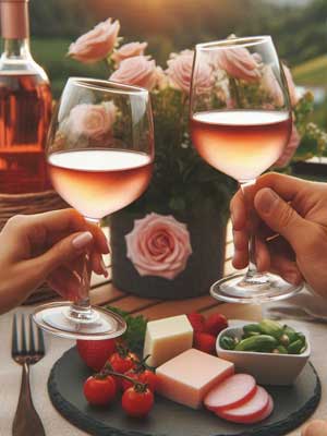 Spätburgunder Rosé lieblich – zum Essen Spätburgunder Rosé lieblich – zum Essen