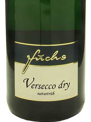 Versecco dry – alkoholfrei, prickelnd wie Sekt, leicht naturtrüb – Etikett Versecco dry – alkoholfrei, prickelnd wie Sekt, leicht naturtrüb – Etikett
