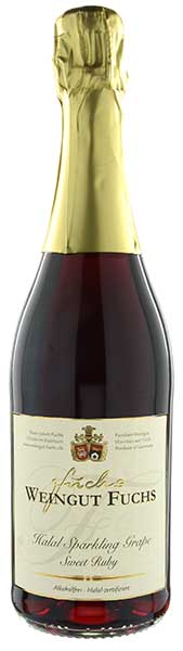 Halal Sparkling Grape Sweet Ruby – non-alcoholic sparkling soft drink made of 100% fresh grape juice