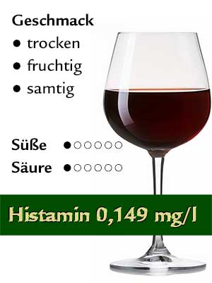 Dornfelder trocken, histamingeprüft