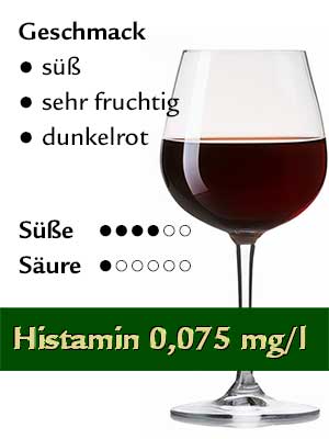 Dunkelfelder süß, histamingeprüft