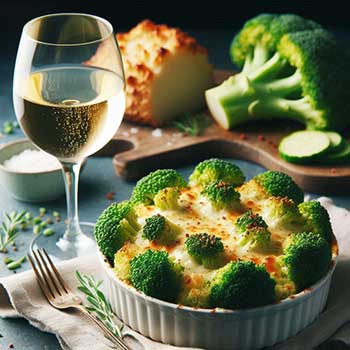 Brokkoli, überbacken