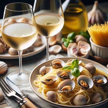 Spaghetti mit Muscheln/Meeresfrüchten