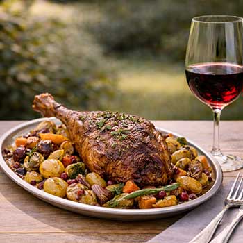 Truthahn- oder Putenbraten (Keule)