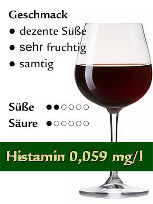 Fuchs Rotwein feinherb, histamingeprüft