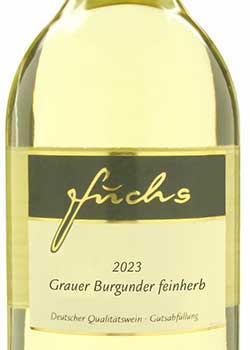 Pinot Gris Off-Dry, Histamine-Certified