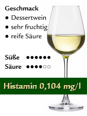 Huxelrebe Auslese edelsüß, histamingeprüft