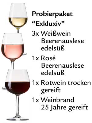 Wein-Geschenk- und Probierpaket “Exklusiv”