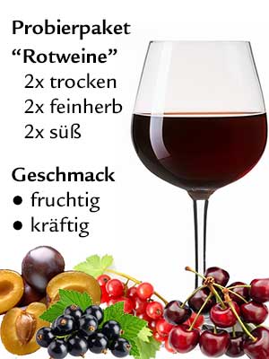 Wein-Geschenk- und Probierpaket “Rotweine”