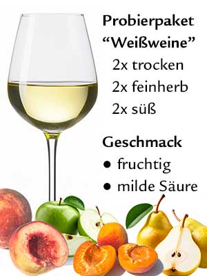 Wein-Geschenk- und Probierpaket “Weißweine”