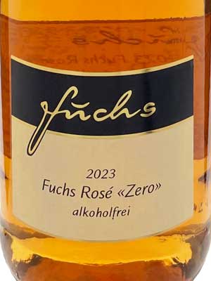 Fuchs Rosé «Zero», alkoholfrei, histamingeprüft