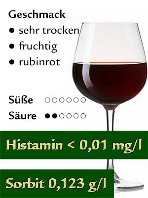 Schwarzriesling trocken, histamingeprüft